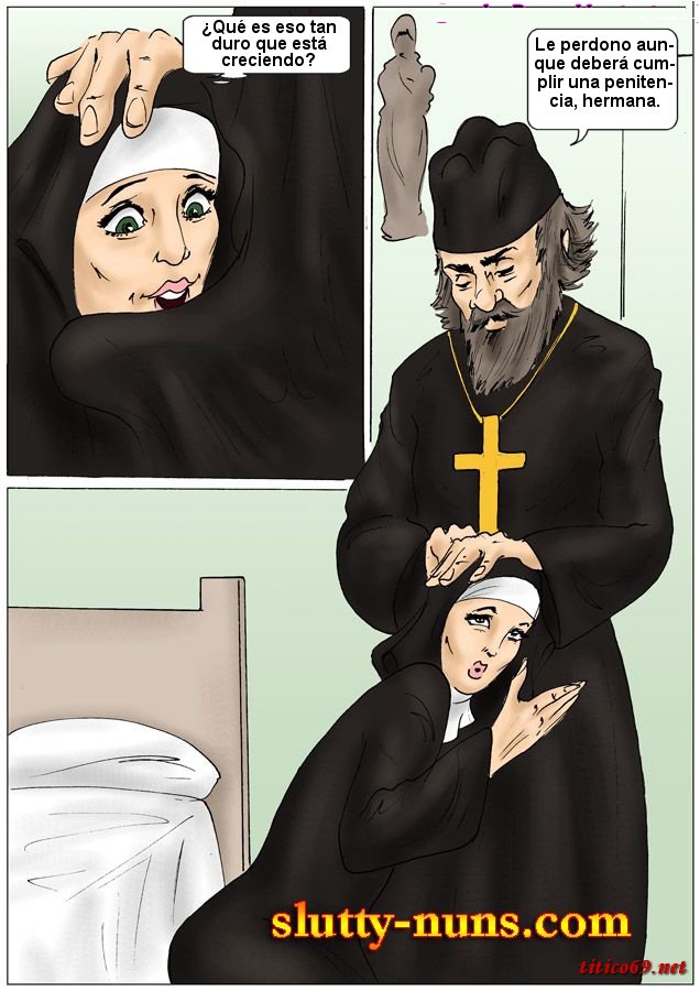 Порно Комиксы Монашка Демон