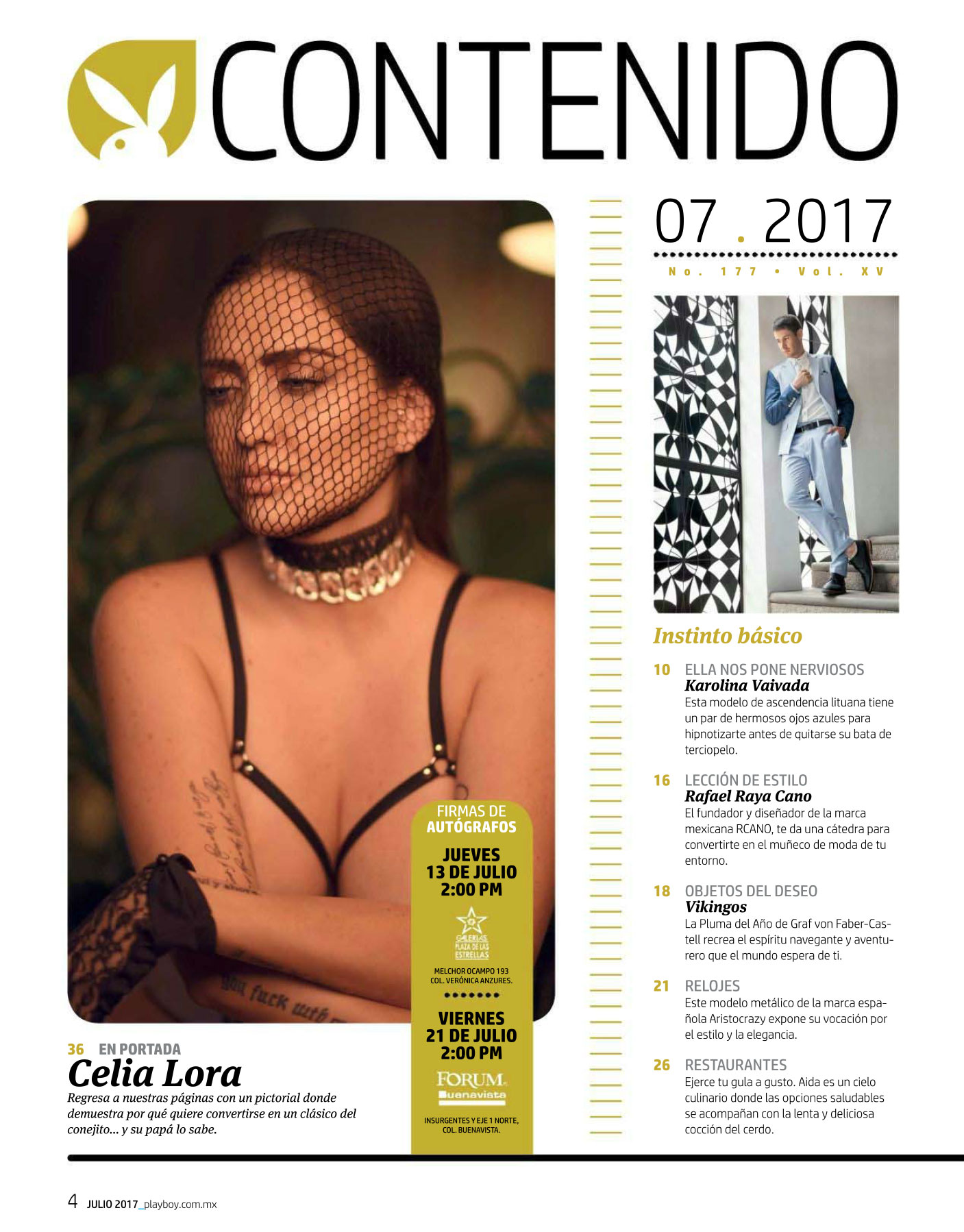 Celia lora playboy julio 2017 - el bloog