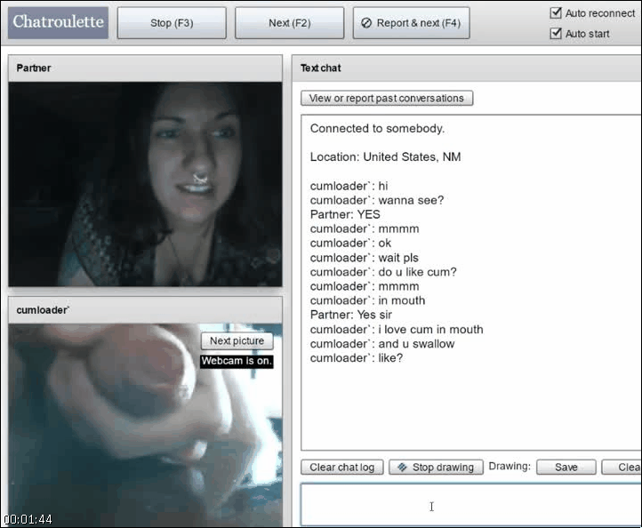 Naked chatroulette.