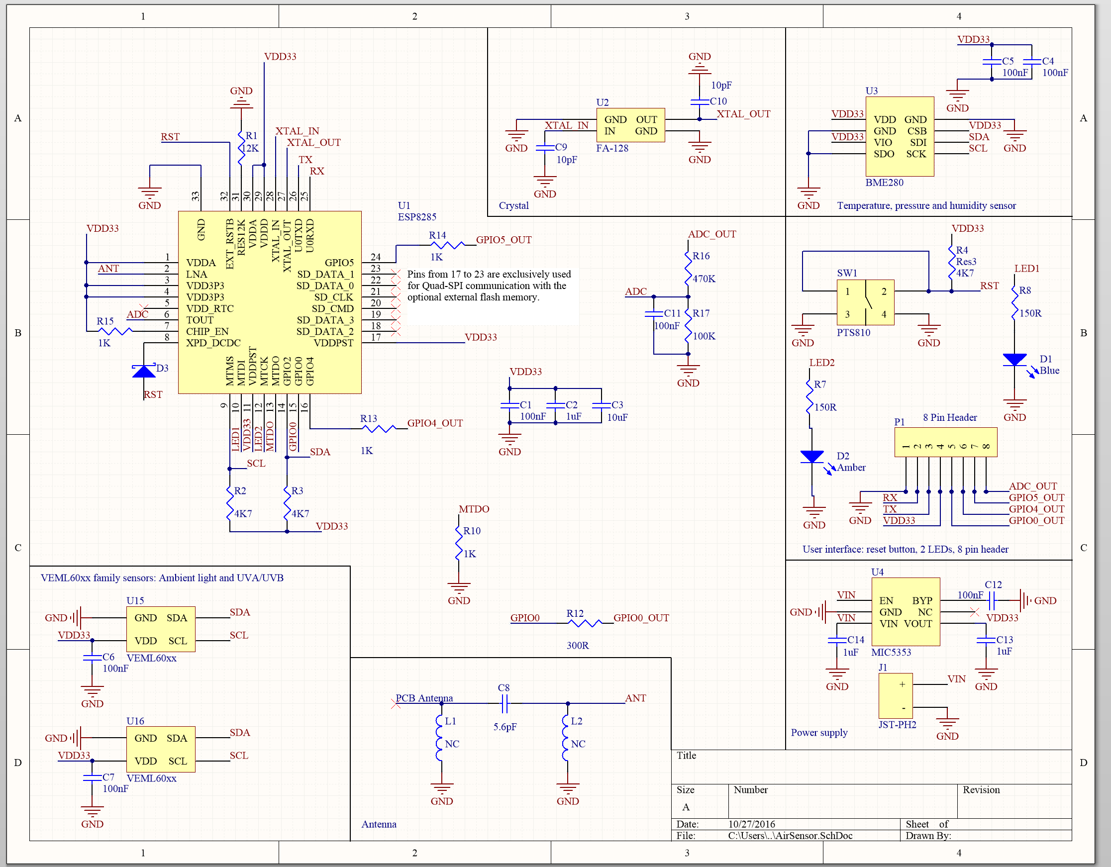 Esp8266 devkit схема