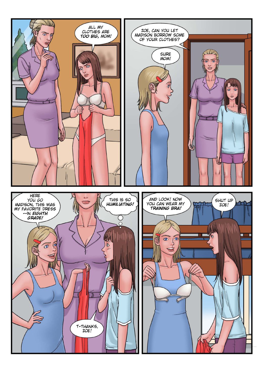 8 Muses комикс. tgcomics. age regression comics. 